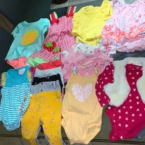 3-6 Month Baby Girl Lot (17 Pieces)